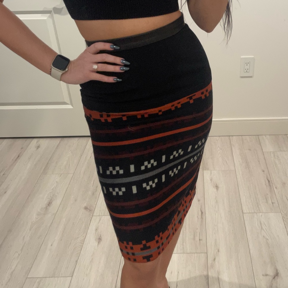 Proenza Schouler Geometric Midi Skirt